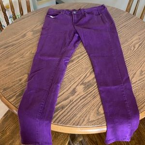 Size 31/12 skinny jeans purple JCP